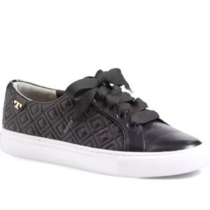 Tory Burch leather ribbon sneakers
